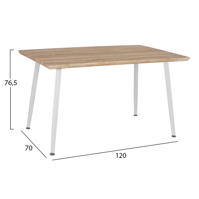 ΣΕΤ ΤΡΑΠΕΖΑΡΙΑΣ 5ΤΜΧ ΤΡΑΠΕΖΙ 120x70x76,5 cm & ΚΑΡΕΚΛΕΣ