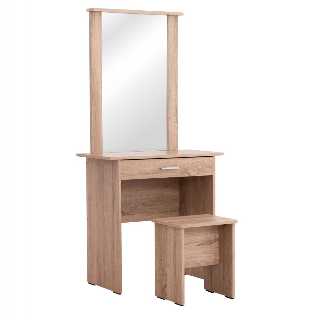 ΤΟΥΑΛΕΤΑ ΜΕ ΚΑΘΡΕΠΤΗ & ΣΚΑΜΠΟ ΜΕΛΑΜΙΝΗ SONAMA OAK 74x39x155Υεκ.