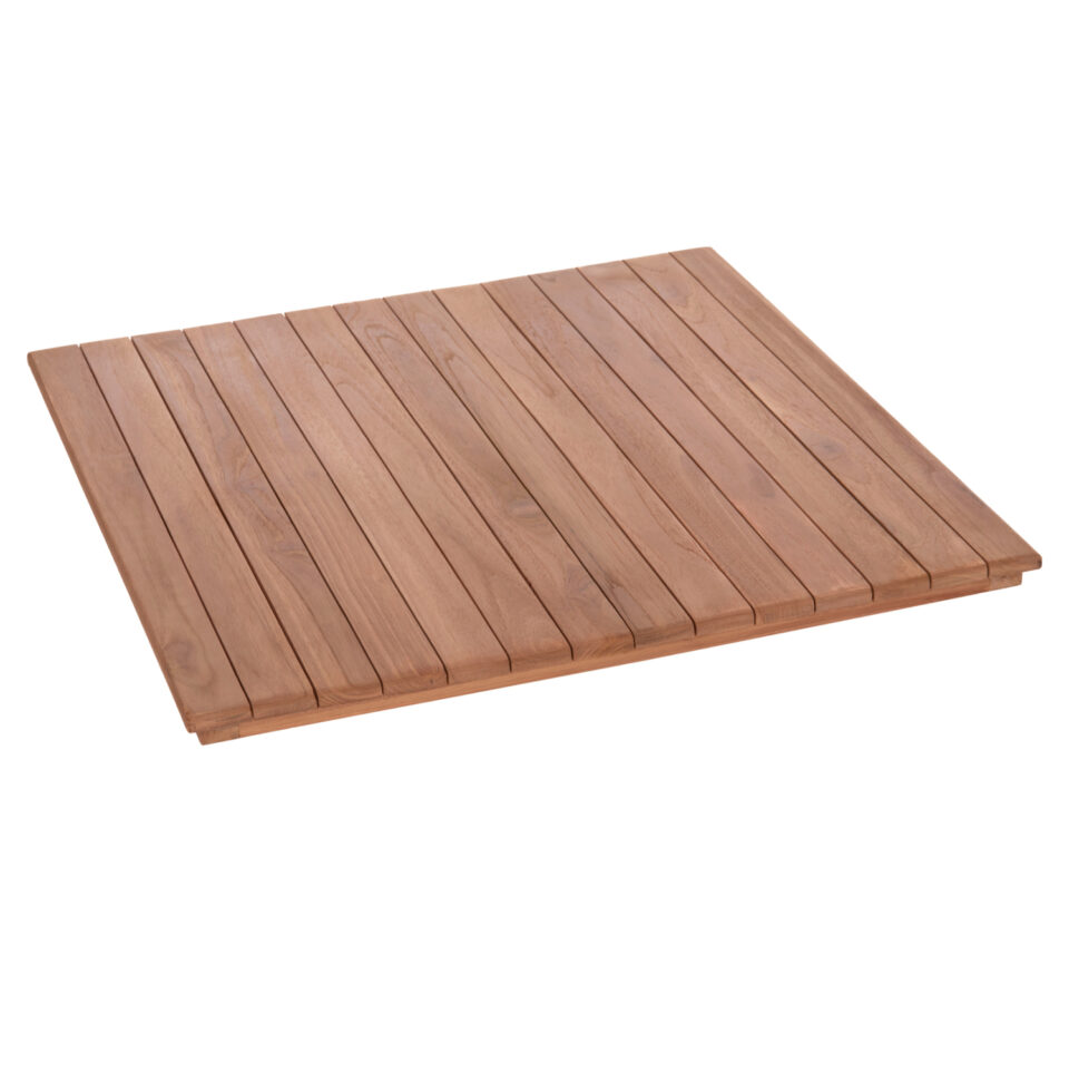 ΕΠΙΦΑΝΕΙΑ ΤΡΑΠΕΖΙΟΥ ΤΕΤΡΑΓΩΝΗ ΞΥΛΟ TEAK--ΦΥΣΙΚΟ 70x70x4(πάχος)εκ.