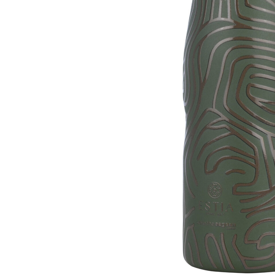ΘΕΡΜΟΣ TRAVEL FLASK SAVE THE AEGEAN 500ml OLIVE FLOW