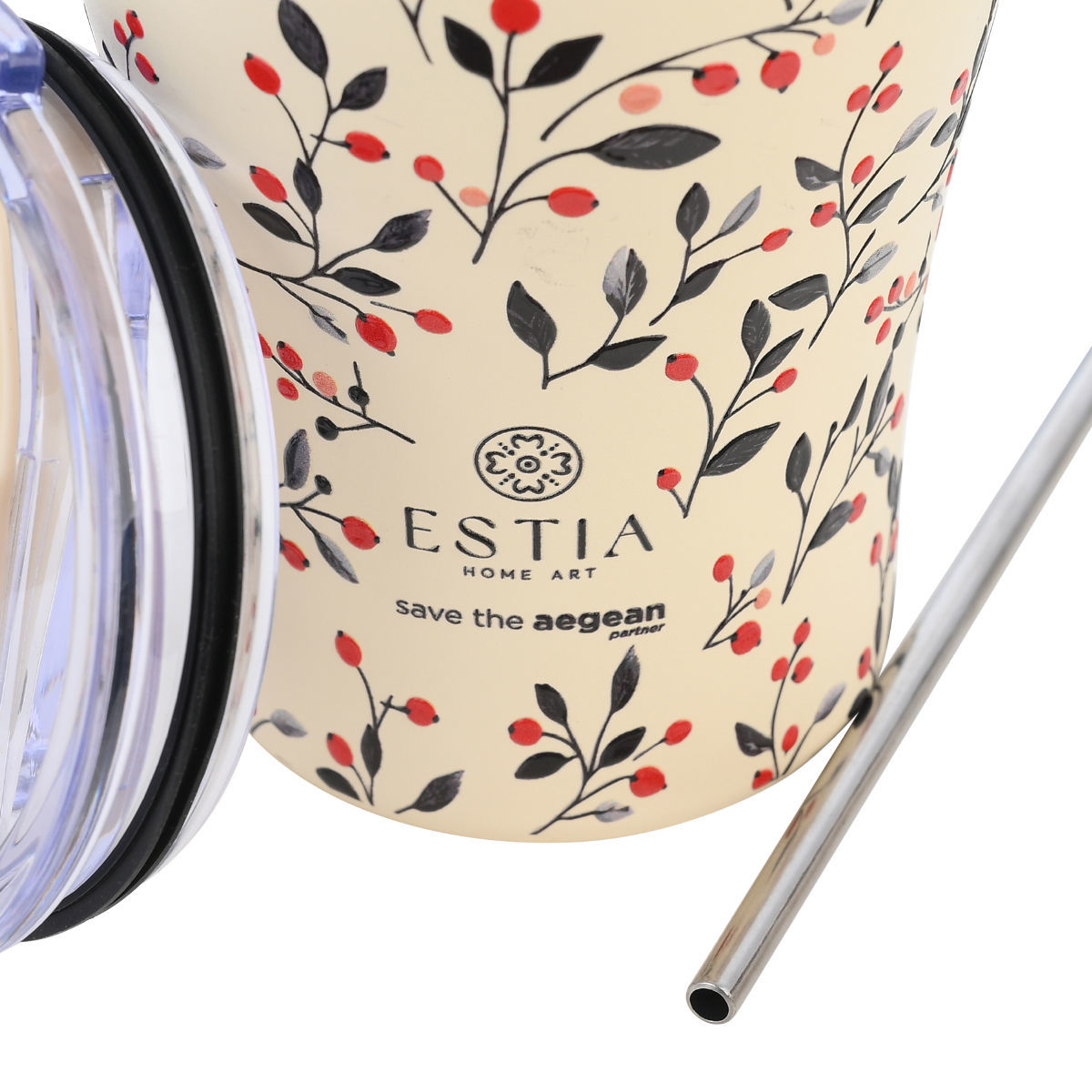 ΘΕΡΜΟΣ COFFEE MUG SAVE THE AEGEAN 350ml BLOOM BEIGE
