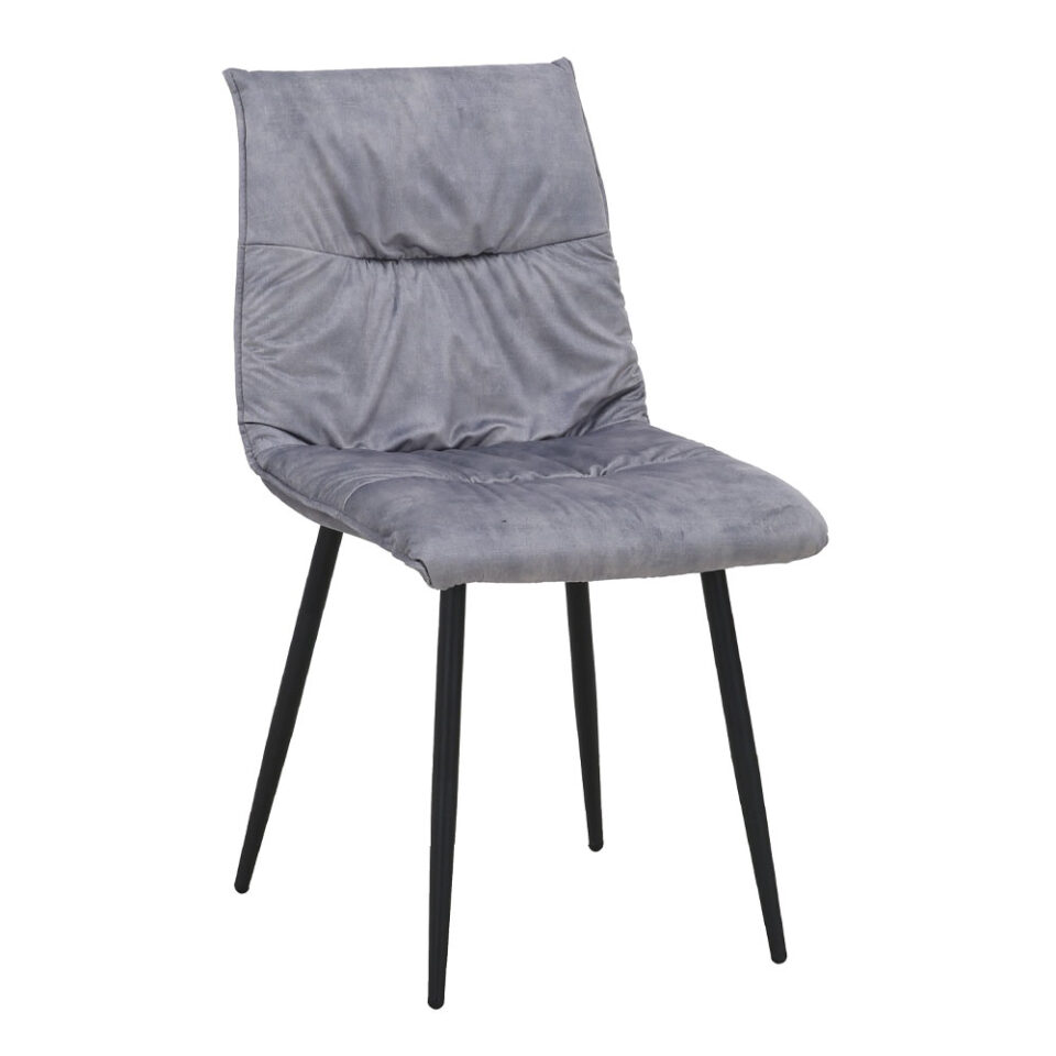 LINEA ΚΑΡΕΚΛΑ ΓΚΡΙ SILVER ΜΑΥΡΟ 47x55x86cm