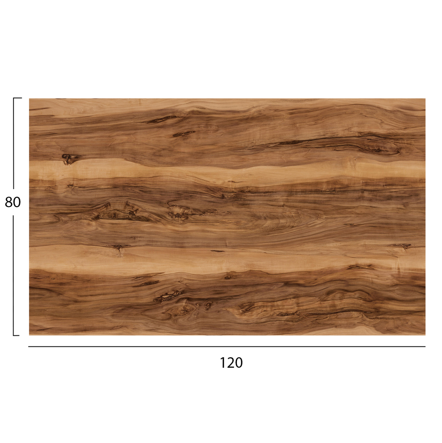 ΕΠΙΦΑΝΕΙΑ ΤΡΑΠΕΖΙΟΥ HPL ΟΡΘΟΓΩΝΙΑ INDIAN SHEESHAM 120x80εκ.