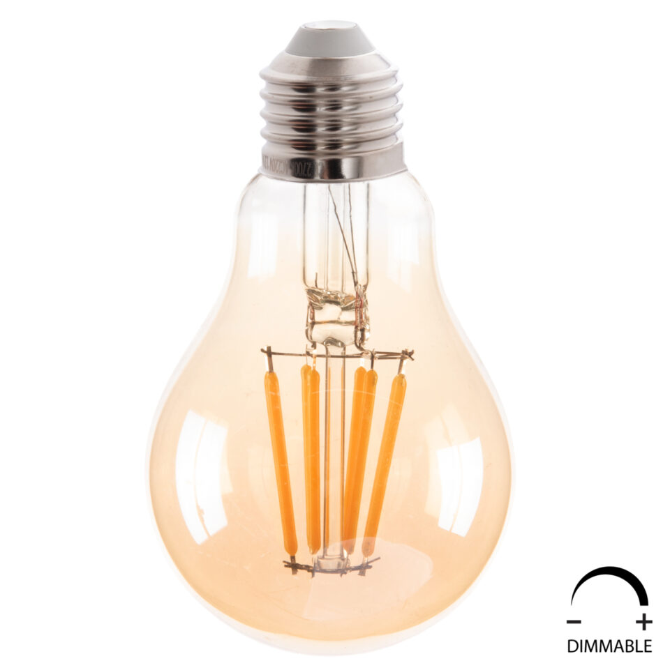 ΛΑΜΠΤΗΡΑΣ LED FILAMENT 8W E27 3000K GOLD DIMMABLE