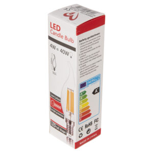 ΛΑΜΠΤΗΡΑΣ ΣΤΥΛ ΦΛΟΓΑ LED FILAMENT 6W E14 3000K GOLD DIMMABLE