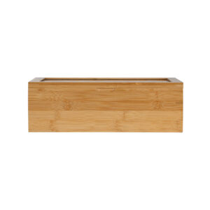 ΚΟΥΤΙ ΑΠΟΘΗΚΕΥΣΗΣ ΒΑΜΒΟΟ 8 ΘΗΚΕΣ 31x19x9cm ΜΕ ΚΑΠΑΚΙ