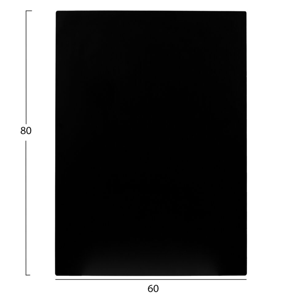 ΕΠΙΦΑΝΕΙΑ ΤΡΑΠΕΖΙΟΥ HPL ΟΡΘΟΓΩΝΙΑ ΜΑΥΡΟ 60x80εκ.