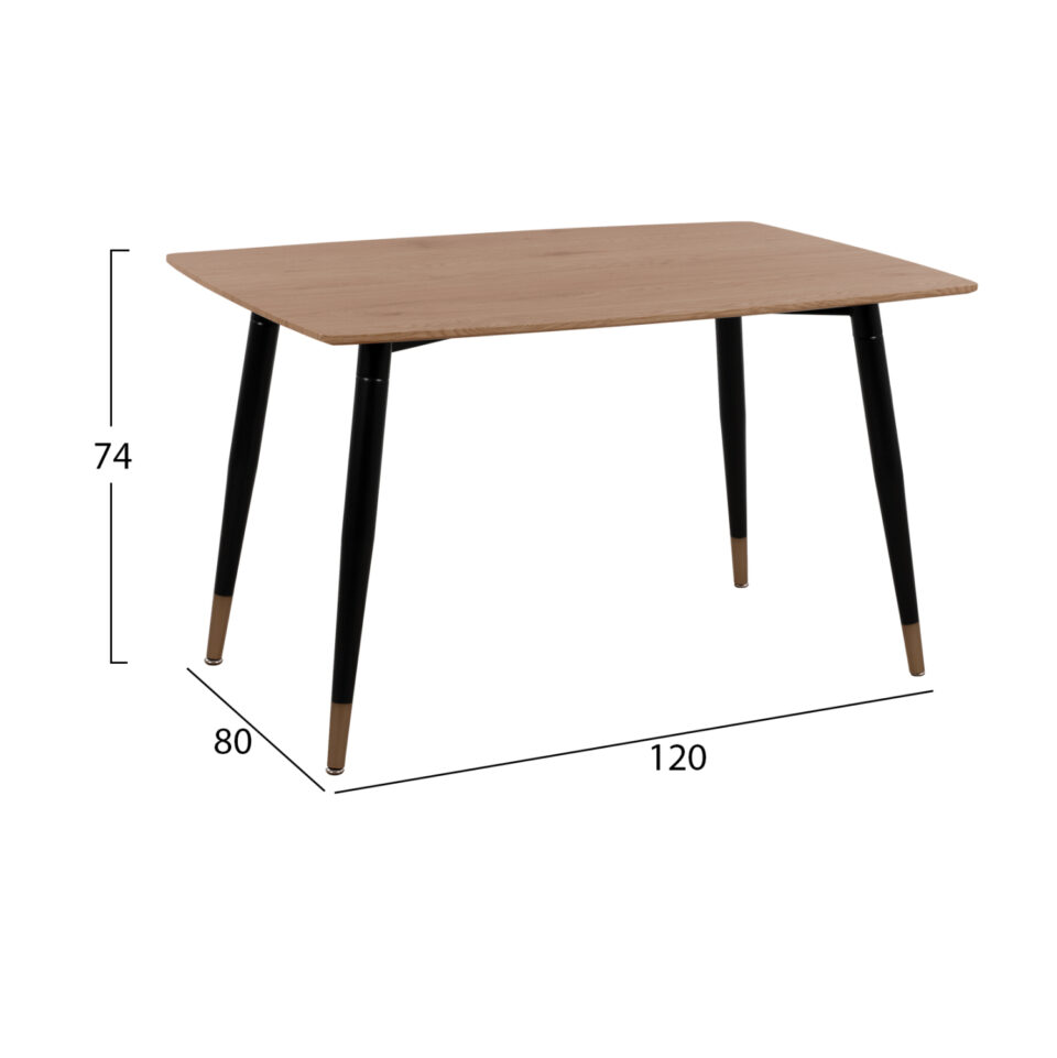ΣΕΤ ΤΡΑΠΕΖΑΡΙΑΣ 5ΤΜΧ MDF TOP-ΒΕΛΟΥΔΟ ΣΑΠΙΟ ΜΗΛΟ & ΜΕΤΑΛΛΟ ΜΑΥΡΟ