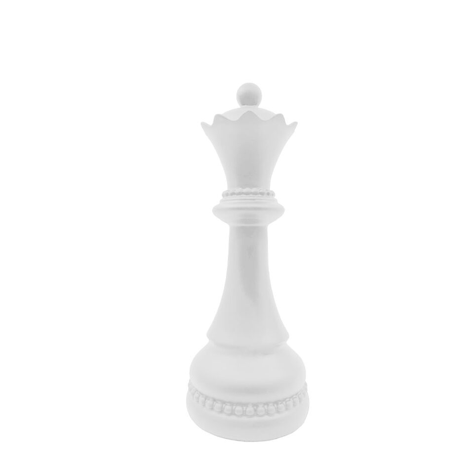 KNIGHTLINE ΔΙΑΚΟΣΜΗΤΙΚΟ ΠΙΟΝΙ 10x10x26 POLYRESIN ΑΣΠΡΟ