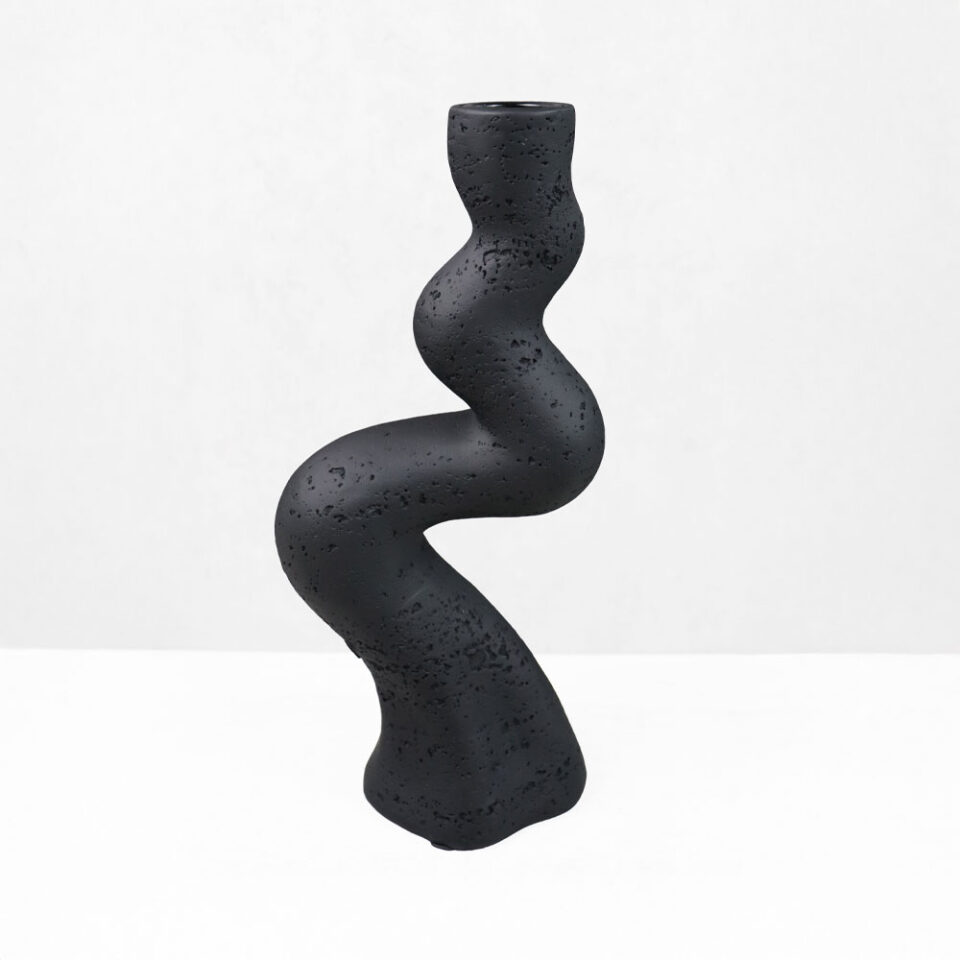 ANGLES I ΚΗΡΟΠΗΓΙΟ ΔΙΑΚΟΣΜΗΤΙΚΟ 10.5x7x23.5 RESIN ΜΑΥΡΟ