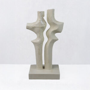 DUET I ΔΙΑΚΟΣΜΗΤΙΚΟ 16x9x31.5 RESIN ΜΠΕΖ