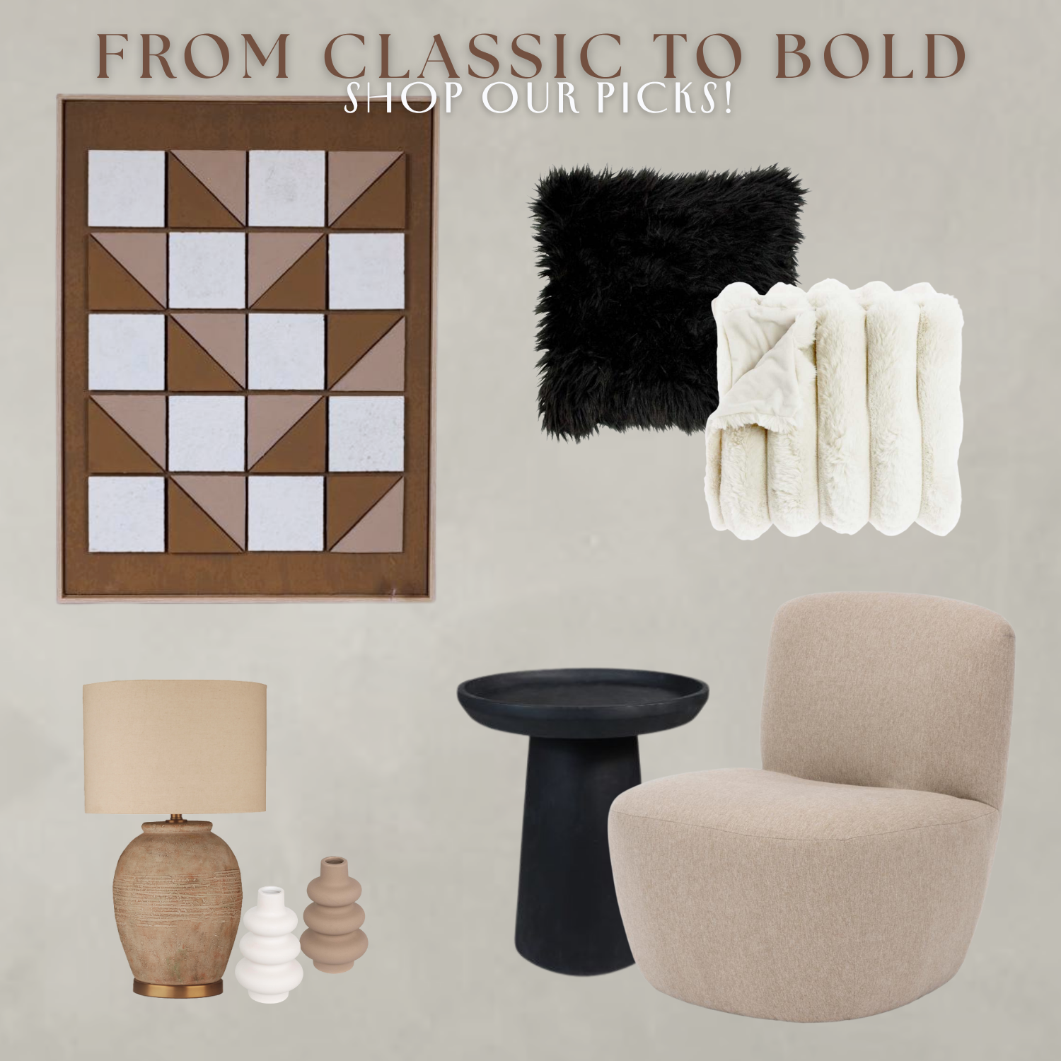 from classic to bold