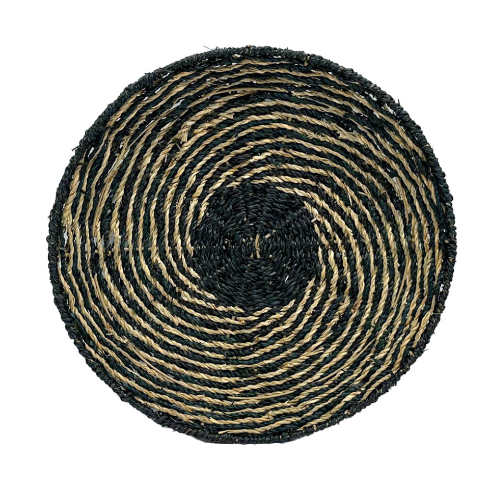 IRIS ΔΙΑΚΟΣΜΗΤΙΚΟ ΤΟΙΧΟΥ 51x51x6cm SEAGRASS ΜΑΥΡΟ ΦΥΣΙΚΟ