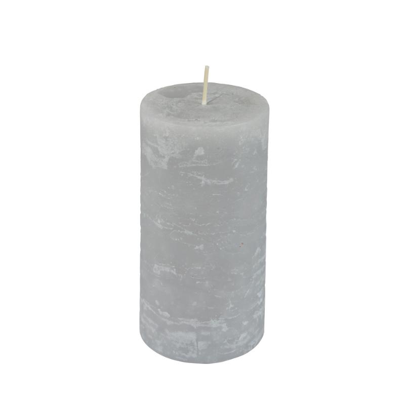 SURGA, ΚΕΡΙ ΚΥΛΙΝΔΡΙΚΟ ΓΚΡΙ ΡΟΥΣΤΙΚ Φ6,8xΥ13cm