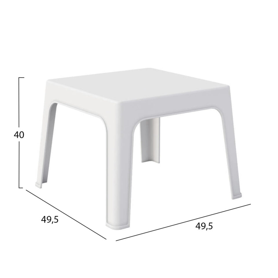 ΣΕΤ LOUNGE 3ΤΜΧ SLEEK ΛΕΥΚΟ ΠΟΛΥΠΡΟΠΥΛΕΝΙΟ