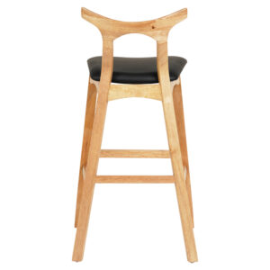 ΣΚΑΜΠΟ ΜΠΑΡ RUBBERWOOD ΣΕ ΟΑΚ-ΜΑΥΡΟ PU 43x41x100Υεκ.