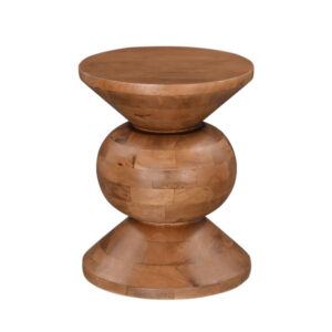 PEARL SIDE TABLE ΦΥΣΙΚΟ 40x40x52cm