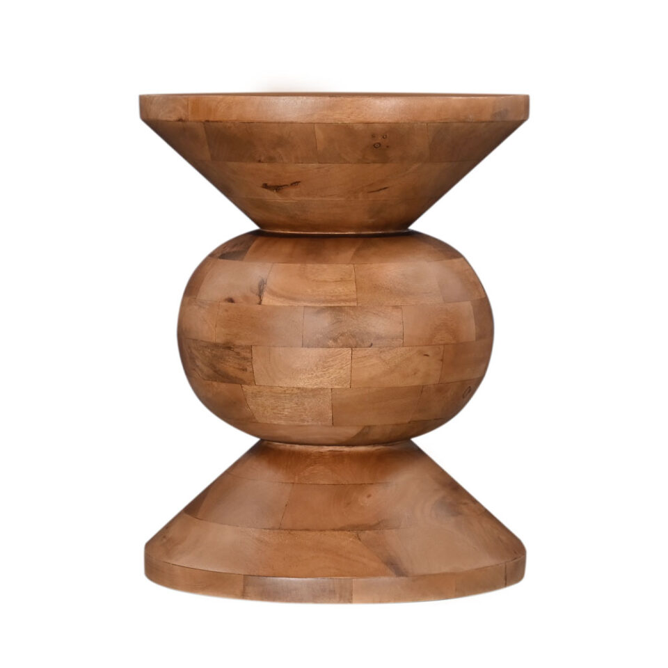 PEARL SIDE TABLE ΦΥΣΙΚΟ 40x40x52cm