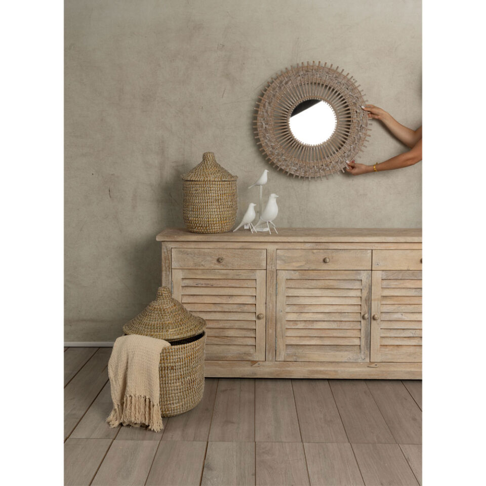 GRILLIES ΜΠΟΥΦΕΣ ΦΥΣΙΚΟ ANTIQUE 170x40x78cm