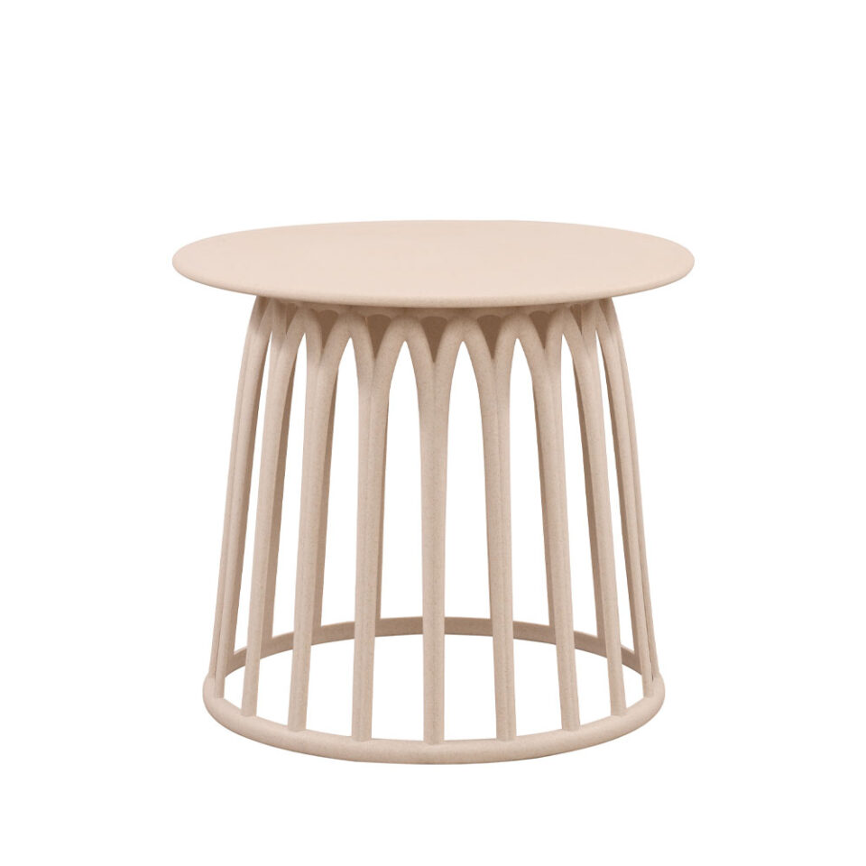 BASKET SIDE TABLE TERRAZZO 49.5x49.5x44cm