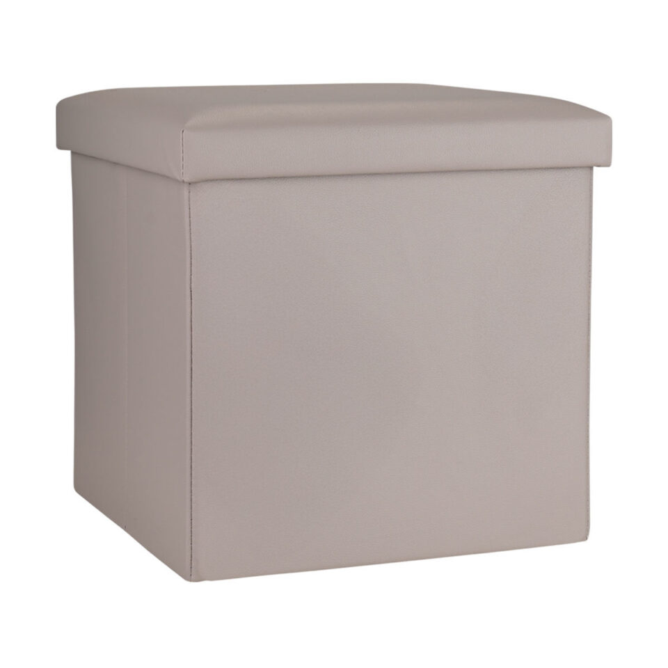 ΣΚΑΜΠΟ CUBE LEATHER ΜΕ ΑΠΟΘΗΚΕΥΤΙΚΟ ΧΩΡΟ TAUPE