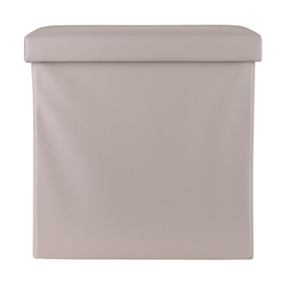 ΣΚΑΜΠΟ CUBE LEATHER ΜΕ ΑΠΟΘΗΚΕΥΤΙΚΟ ΧΩΡΟ TAUPE
