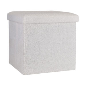 ΣΚΑΜΠΟ CUBE TEDDY ΜΕ ΑΠΟΘΗΚΕΥΤΙΚΟ ΧΩΡΟ 38Χ38cm ΛΕΥΚΟ