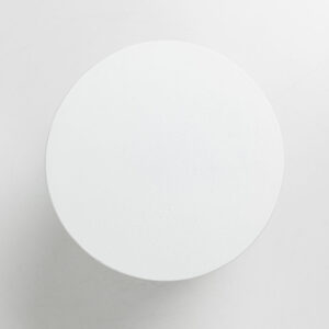 LITHOS ROUND SIDE TABLE ΛΕΥΚΟ 35.5x35.5x45cm