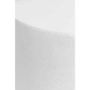 LITHOS ROUND SIDE TABLE ΛΕΥΚΟ 35.5x35.5x45cm