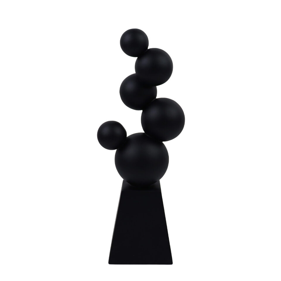 KELBY ΔΙΑΚΟΣΜΗΤΙΚΟ 11x9x31cm POLYRESIN ΜΑΥΡΟ