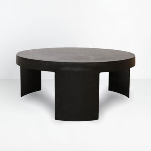 VOLCANO COFFEE TABLE ΜΑΥΡΟ 88x88x37cm