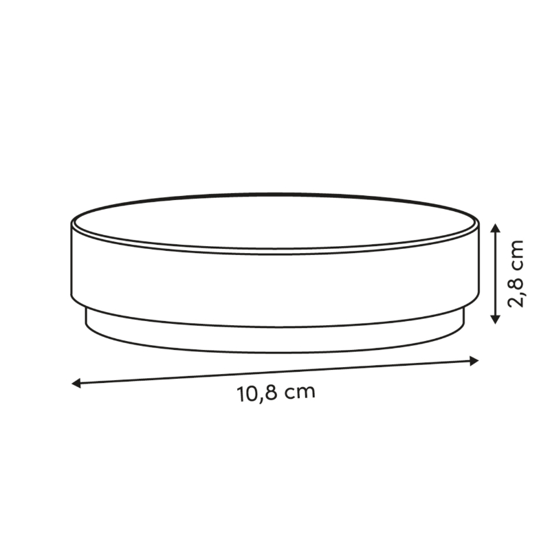 COME, ΣΑΠΟΥΝΟΘΗΚΗ POLYRESIN ΜΠΕΖ Φ10,8xΥ2,8cm