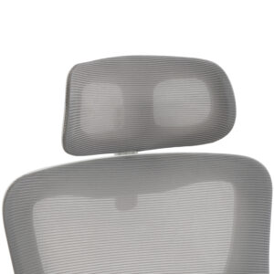 ΚΑΡΕΚΛΑ ΓΡΑΦΕΙΟΥ ΑΝΟΙΧΤΟ ΓΚΡΙ MESH--ΛΕΥΚΟ PP 52x50x122Υεκ.