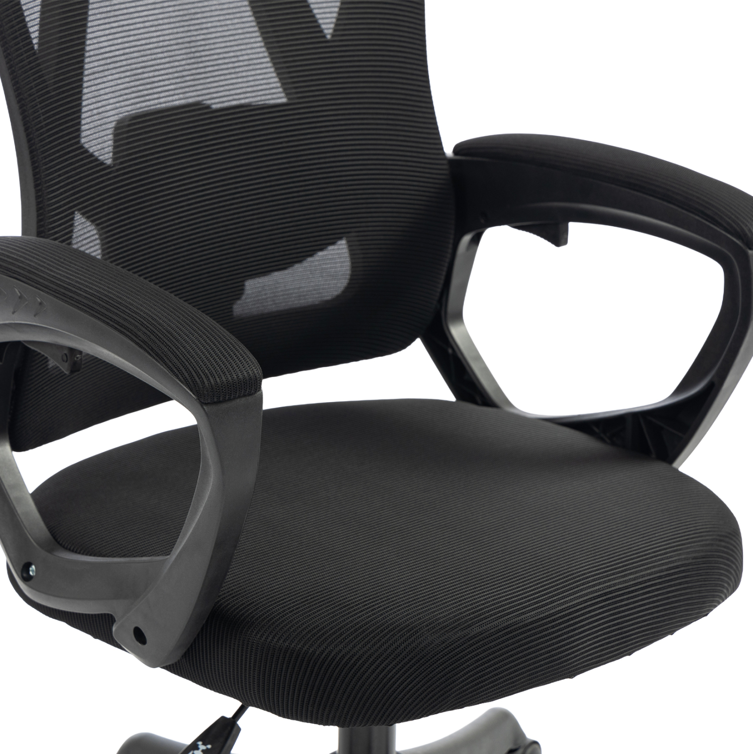 ΚΑΡΕΚΛΑ ΓΡΑΦΕΙΟΥ ΜΑΥΡO MESH & ΠΟΛΥΠΡΟΠΥΛΕΝΙΟ 60x60x134Υεκ