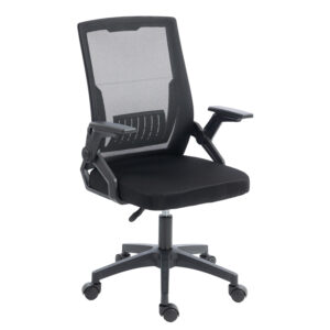 ΚΑΡΕΚΛΑ ΓΡΑΦΕΙΟΥ PP & MESH ΥΦΑΣΜΑ--ΜΑΥΡΟ 60x60x92-100Υεκ
