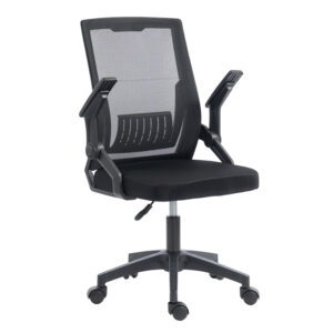 ΚΑΡΕΚΛΑ ΓΡΑΦΕΙΟΥ PP & MESH ΥΦΑΣΜΑ--ΜΑΥΡΟ 60x60x92-100Υεκ