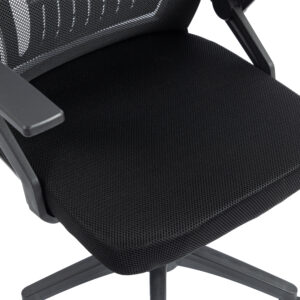 ΚΑΡΕΚΛΑ ΓΡΑΦΕΙΟΥ PP & MESH ΥΦΑΣΜΑ--ΜΑΥΡΟ 60x60x92-100Υεκ