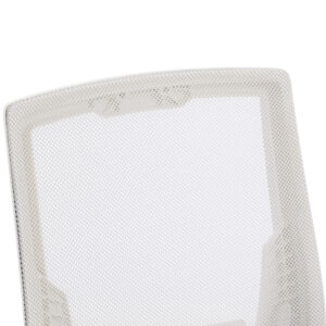ΚΑΡΕΚΛΑ ΓΡΑΦΕΙΟΥ ΛΕΥΚΟ PP--ΑΝΟΙΧΤΟ ΓΚΡΙ MESH 60x60x92-100Υεκ