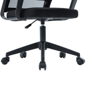ΚΑΡΕΚΛΑ ΓΡΑΦΕΙΟΥ ΜΑΥΡO MESH & PP 61x62x123Υεκ
