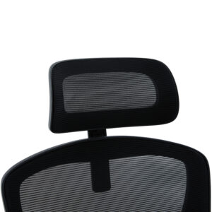 ΚΑΡΕΚΛΑ ΓΡΑΦΕΙΟΥ ΜΑΥΡO MESH & PP 62x62x106-116Υεκ