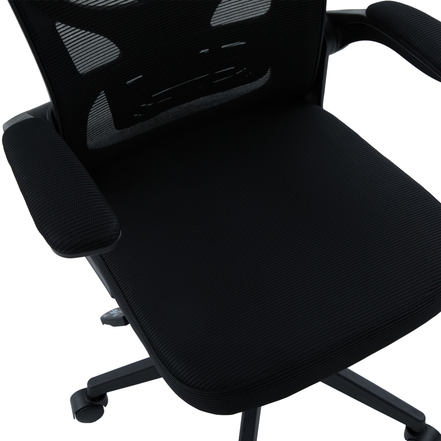 ΚΑΡΕΚΛΑ ΓΡΑΦΕΙΟΥ ΜΑΥΡO MESH & PP 62x62x106-116Υεκ