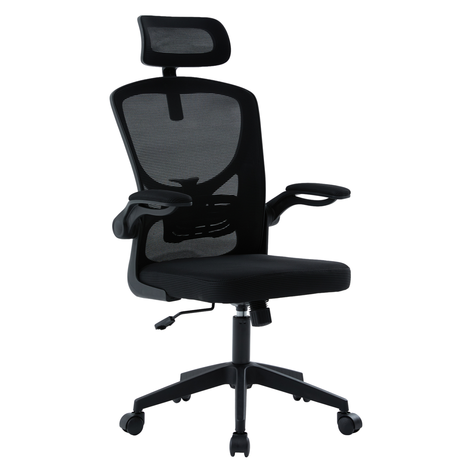 ΚΑΡΕΚΛΑ ΓΡΑΦΕΙΟΥ ΜΑΥΡO MESH & PP 62x62x106-116Υεκ